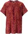 Aniston Hemdbluse mit Retromuster Allover (53085207) orange/bordeaux