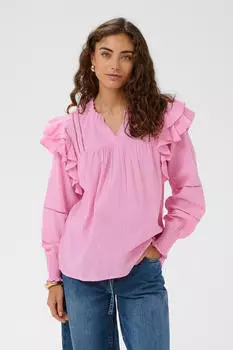 Culture CUclover / CUjada / CUodette Langarmbluse begonia pink