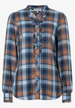 More & More Bluse (11042005) navy/dunkelorange