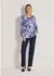 Madeleine Blusenshirt Viskosebluse mit floralem Aquarellmuster (14301907) lila/gemustert