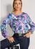 Madeleine Blusenshirt Viskosebluse mit floralem Aquarellmuster (14301907) lila/gemustert