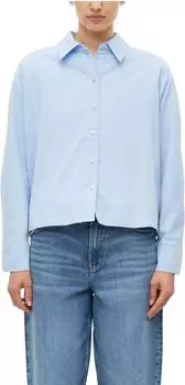s.Oliver Feincord-Bluse mit Fledermausärmeln Relaxed Fit (2181021) blau