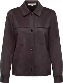 Only ONLMIRA L/S Faux Suede Shirt Regular Fit Hemdbluse (15369264) coffee bean
