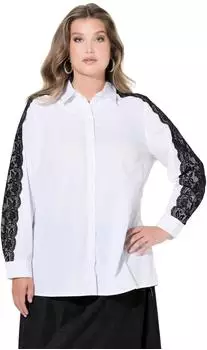 Mia Moda Bluse A-Linie mit Spitze (847331)
