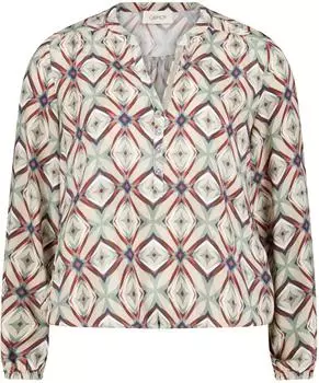 Cartoon Schlupfbluse mit Muster (96440605) nature/braun