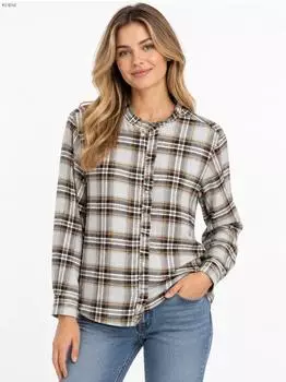 Marc O'Polo R&uuml;schenbluse Relaxed aus gebrushter Bio-Baumwolle (24866742) medium blau