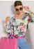 Madeleine Damen Bluse (60518604200420) hellblau / gemustert