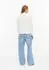s.Oliver Langarmshirt Elastische Jerseybluse (2181445) sanftes weiß
