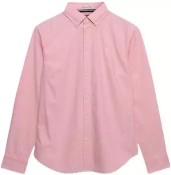 Superdry Oxford Langarmhemd Slim Fit rosa