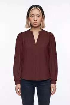 Only ONLMINNA L/S TOP JRS Bluse Regular Fit (32349170) decadent chocolate