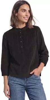 Street One Langarm Cordbluse mit Rüschendetails (A34686417874)