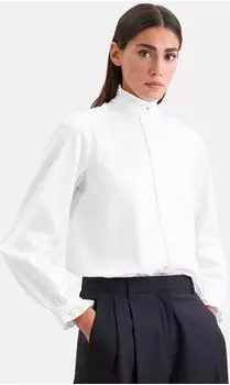 Seidensticker Hemdbluse mit Rüschendetails Weiß (60.854678-0001- )