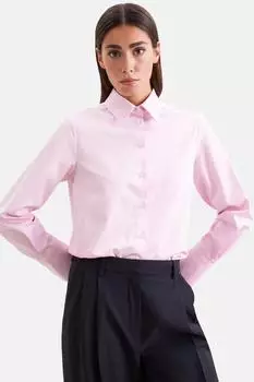 Seidensticker Hemdbluse regular fit aus Cotton Satin Stretch Rosa/Pink (60.854677-0042- )