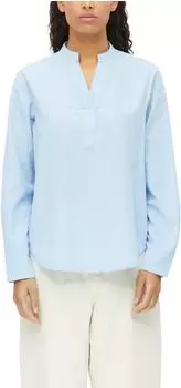 s.Oliver Feincord-Bluse mit Stehkragen blau 2184936.5061.