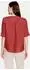 Cartoon Kurzarmbluse mit V-Ausschnitt (87543205) rust brown