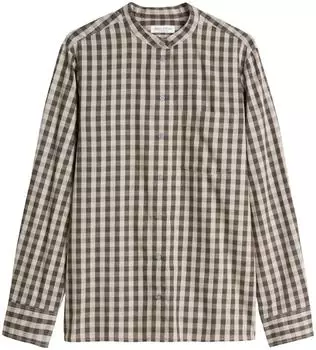 Marc O'Polo Flanellbluse hell grau/dunkel grau/grau