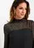 bonprix Shirtbluse figurumspielende Passform (95411095) schwarz/metallic gold