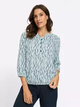 Witt Weiden Druckbluse kalkmint-weiß-bedruckt