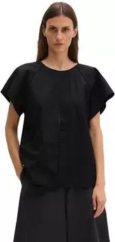 Marc O'Polo Kurzarmbluse aus Premium-Popeline (41650912) schwarz