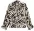Bugatti Modern Fit Viskose Grafikprint Schluppe Langarmbluse (36862422) taupe