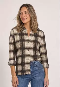 Street One 3232017 Langarm Jersey Shirt im Blusen-Look (A326069) beige
