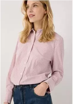 More & More Shirt Blouse with Tw 2373 mix stripe rosa