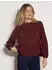 Apricot Boho Blusenshirt mit Raffungen (53532703) burgund