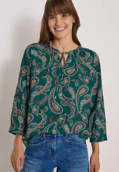 Cecil 3/4-Arm Tunika mit Bl&auml;tterprint gr&uuml;n