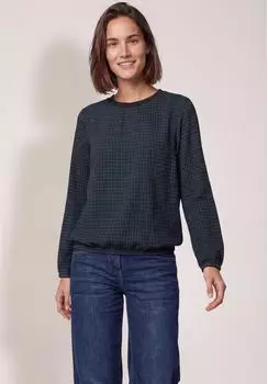 Cecil Karobluse mit allover Print (97071043) urban dunkelblau
