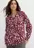 bonprix Tunika Loose Fit (95277195) rubinrot/helllila geblümt