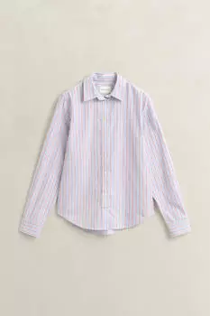 GANT Regular Fit Popeline Bluse mit Streifen (4300214) light blue waters
