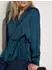 Apricot Soft Satin Hemdbluse mit Knopfleiste (67316850) teal