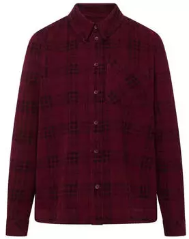 Cecil Langarm Hemdbluse mit Karomuster (B346921) berry red
