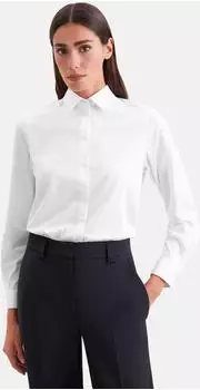 Seidensticker Hemdbluse regular fit aus Jersey Weiß (60.853526-0001- )