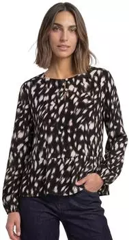 Street One Langarm Bluse mit Sch&ouml;&szlig;chen und Rehprint (A34701530001)