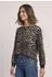 Street One Langarm Bluse mit Tape-Details und Leo-Print (A34703430001)