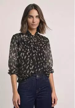 Street One Langarm Bluse aus Chiffon mit Schleifendetail (A34701030001)
