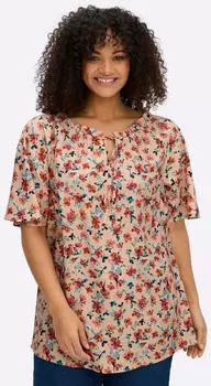 Sheego Longbluse (52206059) apricot/ozean