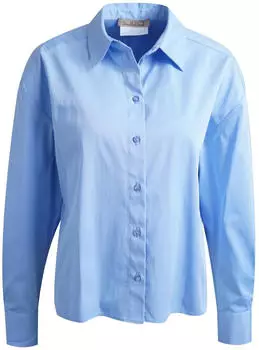 Smith&Soul Langarmbluse in Jeansoptik mit abnehmbarer Schluppe (56568707) light blau
