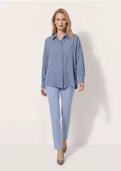 Madeleine Hemd in A-Linie (42863167) rauchblau