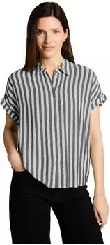Tom Tailor 1049812 Loose Fit Bluse mit Streifen blau