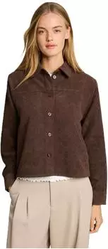 Tom Tailor 1053034 Hemd aus Cord cool dark brown