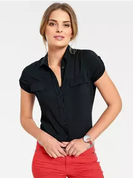 Heine Hemdbluse (87168718) schwarz