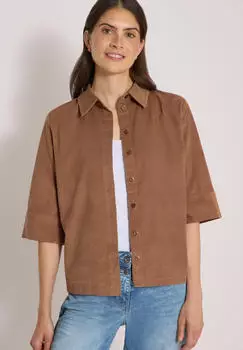 Cecil Hemdbluse in Unifarbe (45447064) creamy mocha