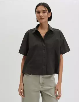 someday. Zerie Loose Spitzenbluse aus Popeline (10587912957449) braun