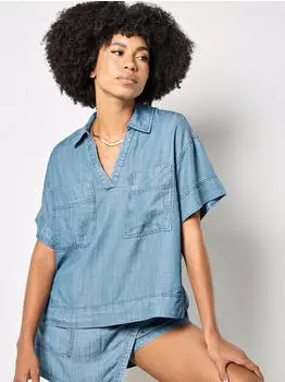 Apricot Leichte Jeansbluse (12310431) blau