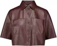 Lederjacke VERA MONT "Damen kurzarm", Damen, Gr. 40, braun (rostbraun), Stoff,