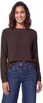 Cecil Shirtbluse mit Smok-Details (16295614) truffle brown