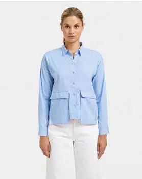 Smith&Soul Hemdbluse mit Pattentaschen (SAS0961002000001) hellblau