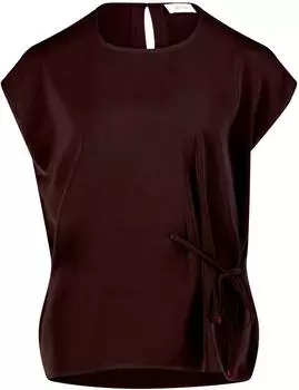 Cartoon Schlupfbluse mit Raffung (22497737) dunkelbraun